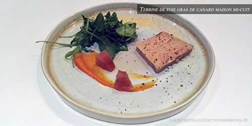 le foie gras de canard maison mi-cuit - le restaurant La Bourgogne