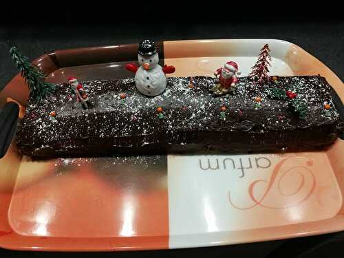 Buche à la mousse de poires et chocolat