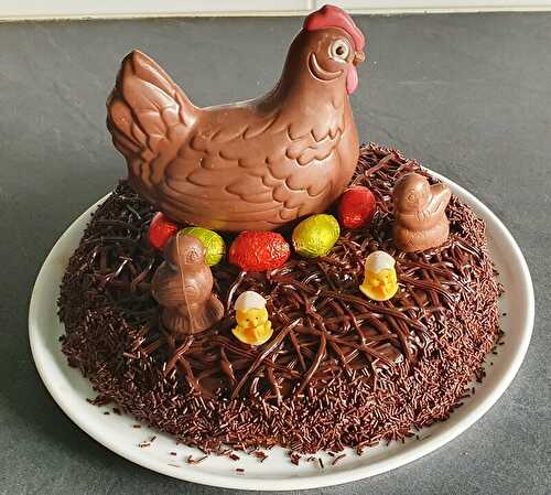 Gateau tout choco pour paques