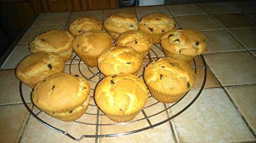 Muffins aux pépites de chocolat