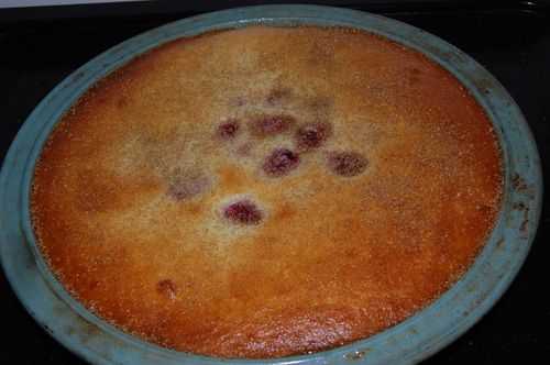 Clafouti aux prunes / framboises