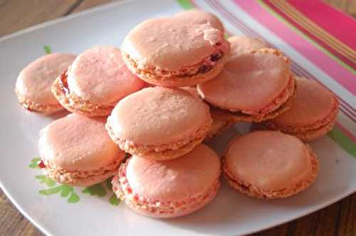 Macaron à la fraise