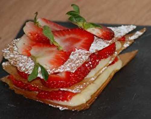 Mille-feuille fraise