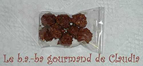Rochers praliné faits maison... à la noix de coco caramélisées... signés Christophe Michalak !