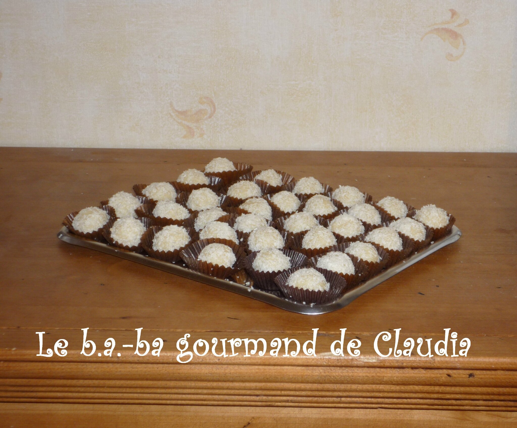 Truffes coco... sans crème !
