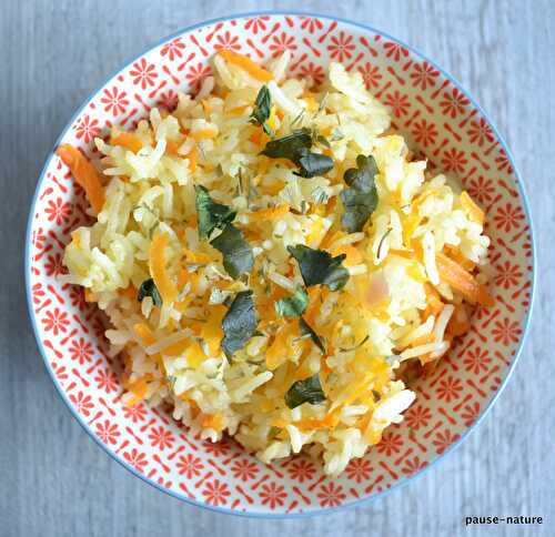 Arroz Amarillo ( riz aux carotte et oignon)