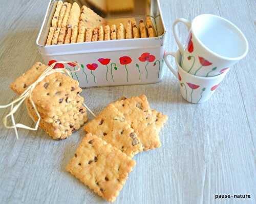 Biscuits aux cacahuètes et chocolat