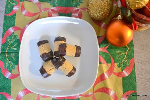 Bûchettes aux noisettes et chocolat