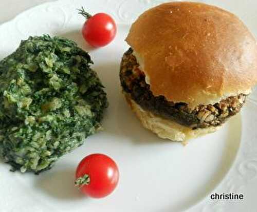 Burgers de lentilles et de quinoa