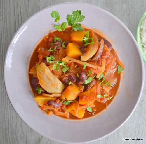 Butternut et fenouil aux haricots rouges