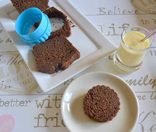 Cake chocolat et sa crème anglaise à la vanille de tahiti