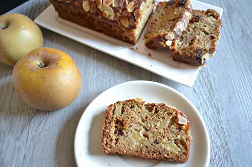 Cake pommes, amandes gingembre et raisins secs