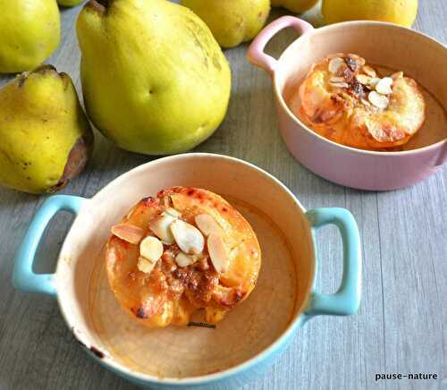 Coing au four aux amandes