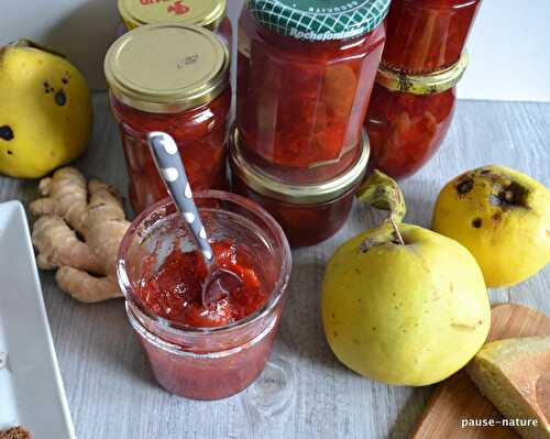 Confit de coings au gingembre