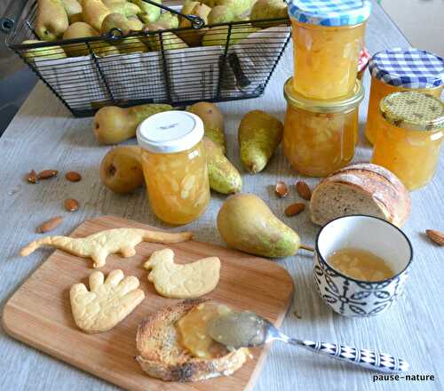 Confiture poires-amandes effilées