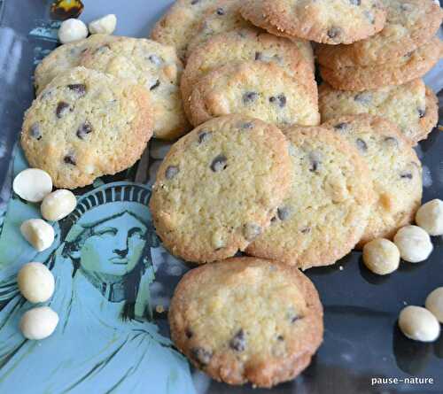 Cookies aux noix de macadamia et pépites de chocolat