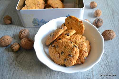 Cookies chocolat et noix