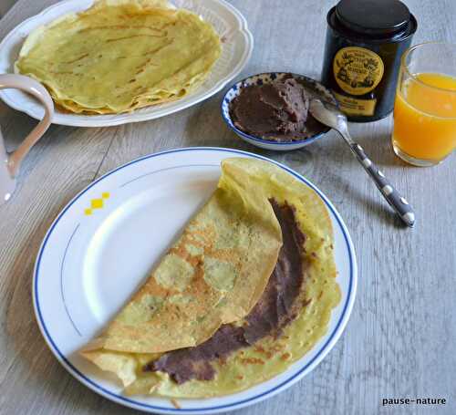 Crêpes au thé Matcha