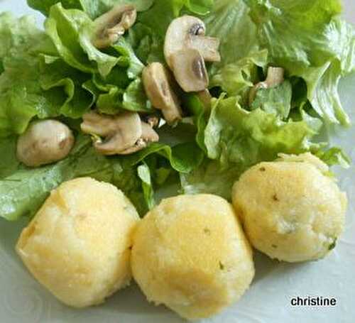 Croquettes de polenta farçies