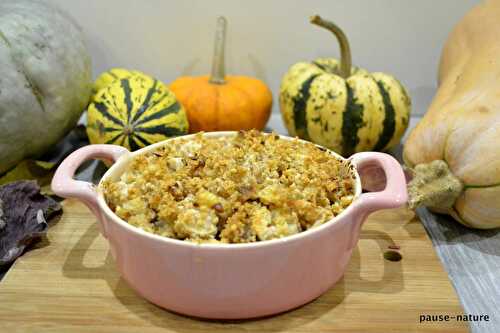 Crumble à la buttercup et millet