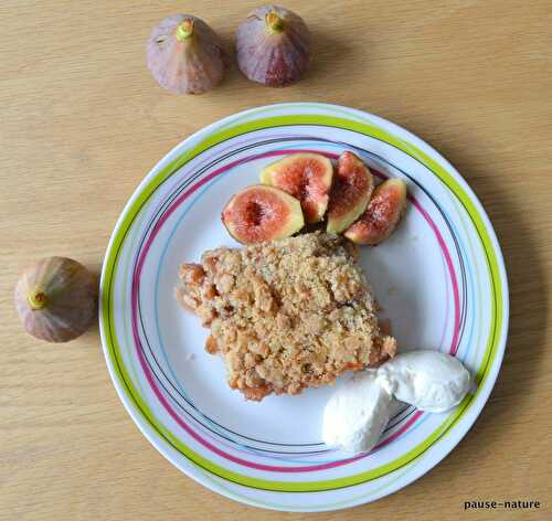 Crumble aux figues