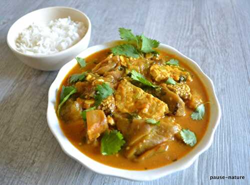 Curry de tempeh et aubergine