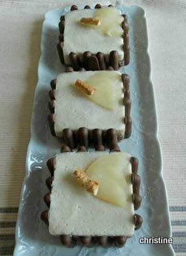 Entremets poire-chocolat