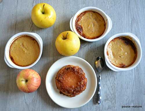 Entremets pommes-poires-fève tonka