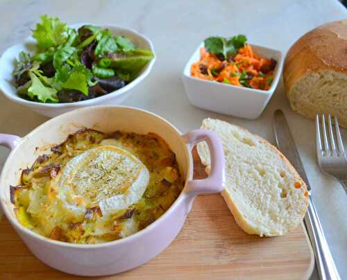 Fondue de poireau au rocamadour