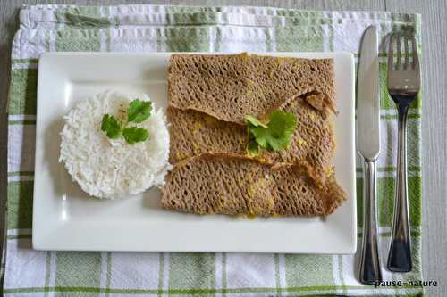 Galette de sarrasin à l'indienne (au dal)