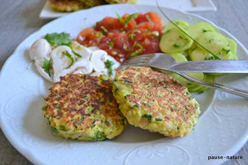 Galettes de courgettes aux cacahuètes