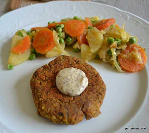 Galettes de haricots rouges-carotte au curry