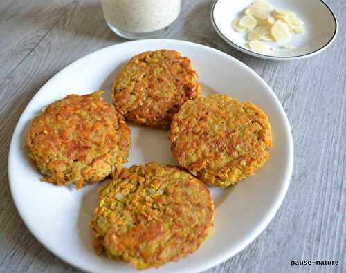 Galettes de patate douce et pomme de terre au cumin