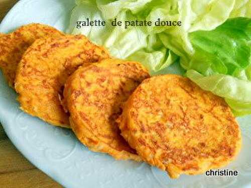 Galettes de patate douce