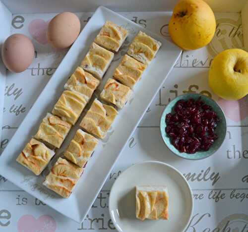 Gâteau au blancs d'oeuf-cranberries façon tarte aux pommes