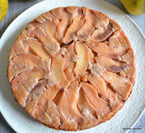 Gâteau aux coings au vin blanc épicé (que des blancs d'oeuf)