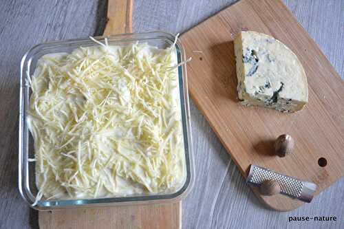 Gratin de macaronis au chou fleur et fourme d'Ambert