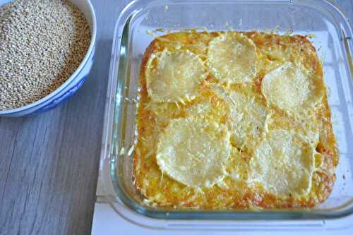 Gratin de quinoa, légumes et chèvre