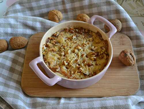 Gratin Pomme de terre-carotte-noix