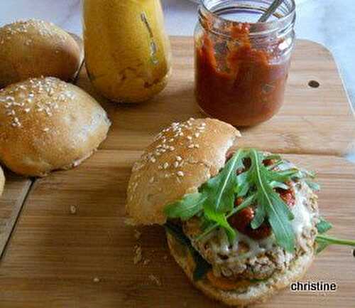 Hamburger végétarien pour le kkvkvk#54 -   le blog culinaire pause-nature 
