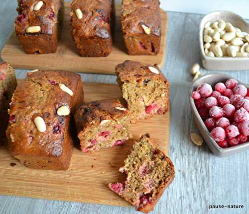 Mini-cakes groseilles-cacahuètes et coco