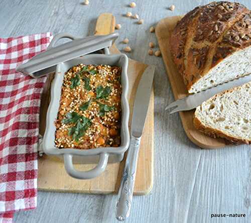 Mini-terrine de pois chiche, persil tubéreux et gingembre frais