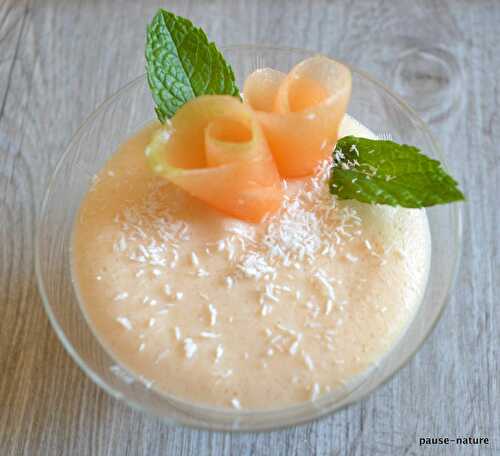 Mousse de melon-coco