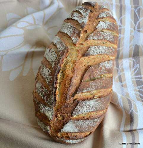 Pain de campagne aux graines de tournesol et courge