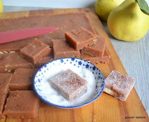 Pâtes de coing aux fruits secs