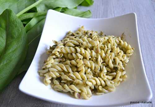 Pâtes sauce à l'oseille