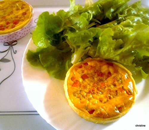 Petites quiches à la carotte et gingembre