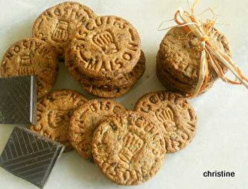 Petits gâteaux aux céréales et pépites de chocolat