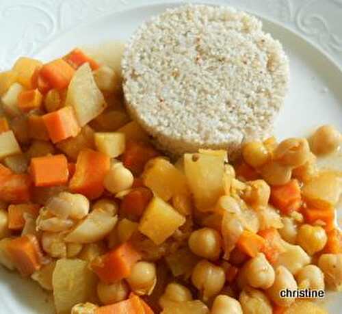 Pois chiche aux légumes racines