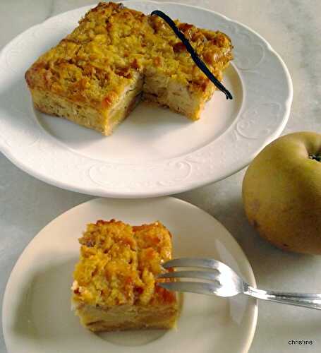 Pudding aux pommes caramélisées